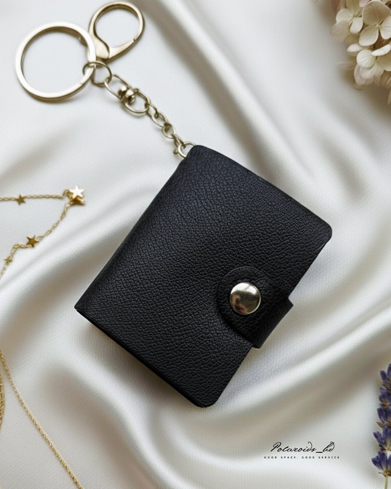 Leather Photo Key Ring Album With 20 mini photos