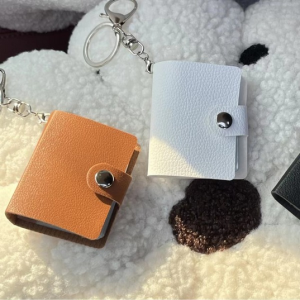 Leather Photo Key Ring Album With 20 mini photos