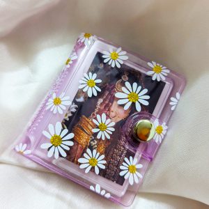 Flower Texture Key Ring Album With 20 mini photos