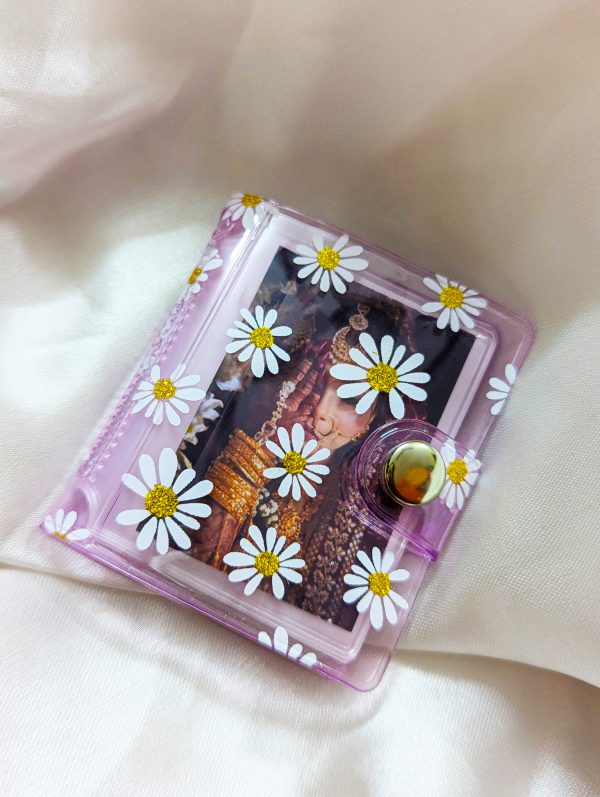 Flower Texture Key Ring Album With 20 mini photos