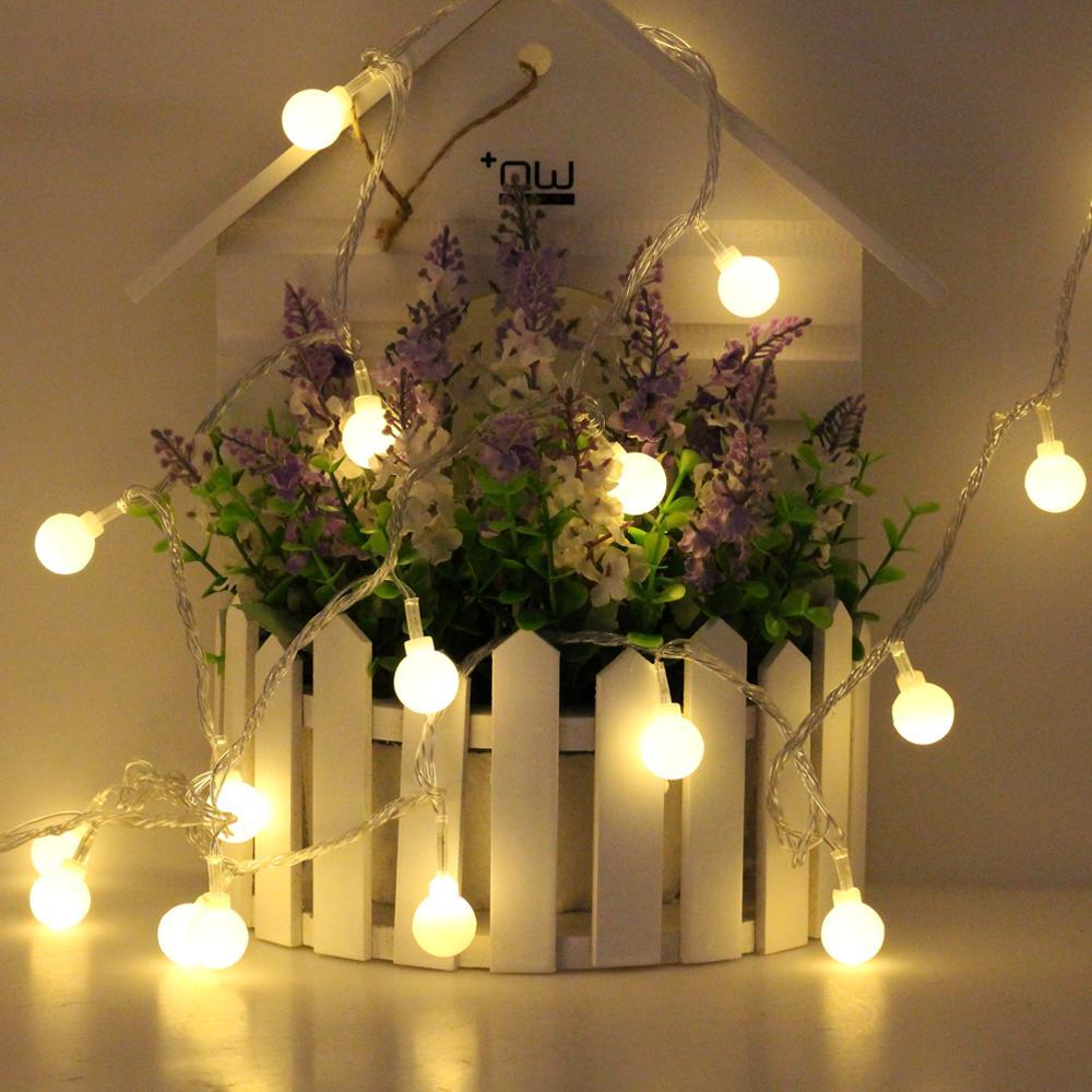 White Snow Ball Fairy Lights - Image 6